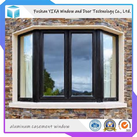 Woodgrain Thermal Break Aluminium Casement Window With Double Tempered