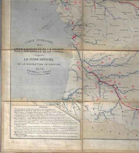 Carte Itin Raire Des Voies Navigables De La France D Apr S Le Guide