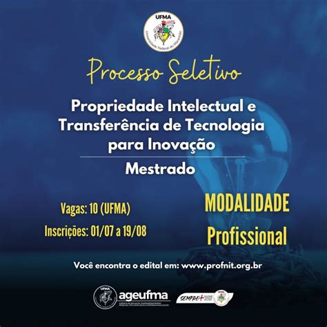 PROFNIT Anuncia Processo Seletivo Para Mestrado Profissional Em