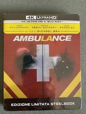 AMBULANCE 4K ULTRA HD Blu Ray STEELBOOK New Sealed Italian IMPORT In