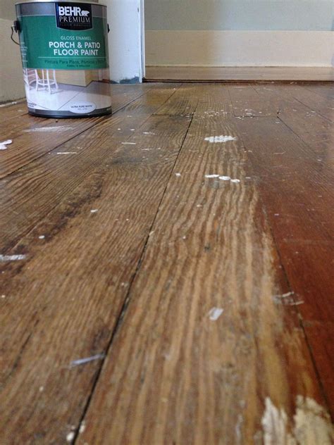 How To Paint A Damaged Wood Floor Old Wood Floors Painted Wood