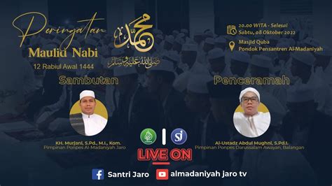 Live Peringatan Maulid Nabi Muhammad Saw H Ponpes Al