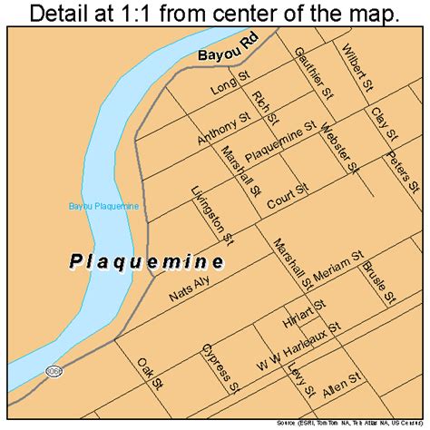 Plaquemine Louisiana Street Map 2260880