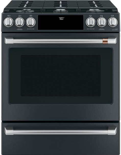 Cafe 30 Slide In Front Control Gas Oven With Convection Range Cgs700P