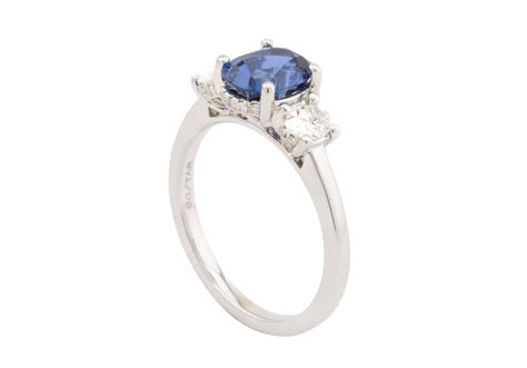 Yogo Sapphire Engagement Ring Ct Oval Yogo Sapphire Gem Gallery