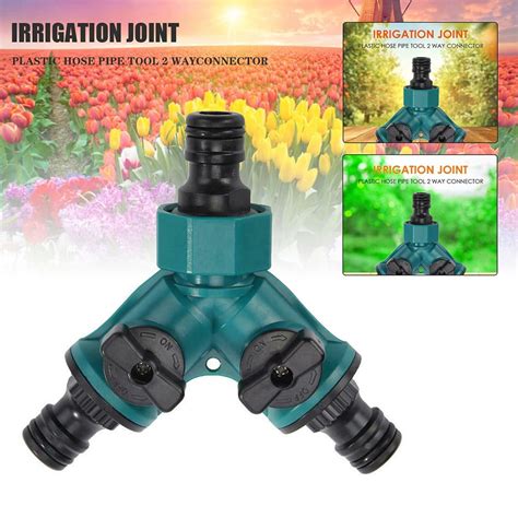 Cpan 2 Way Garden Pipe Tap Connector Y Shape Hose Splitter Adaptor