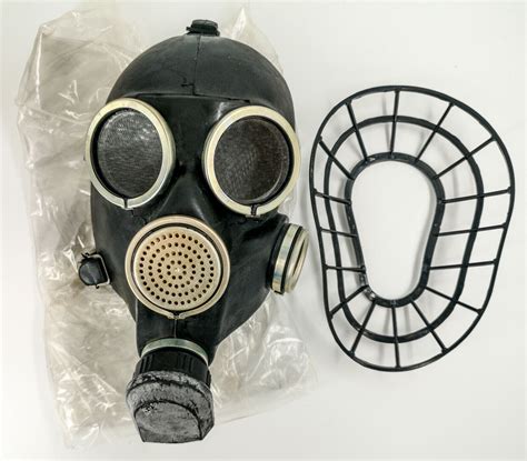 Soviet Russian Gas Mask Gp 7 Black Rubber New Bag With Etsy