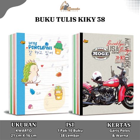 Jual Atk Buku Tulis Kiky Lembar Buku Tulis Kiky Pack Isi Pcs