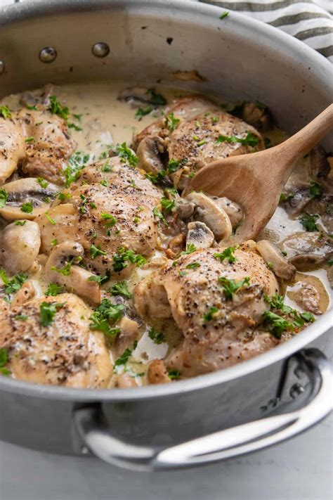 Chicken Thighs With Mushrooms