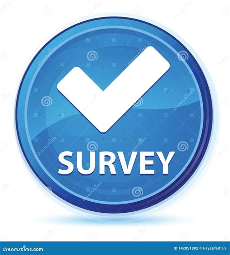 Survey Validate Icon Midnight Blue Prime Round Button Stock Vector