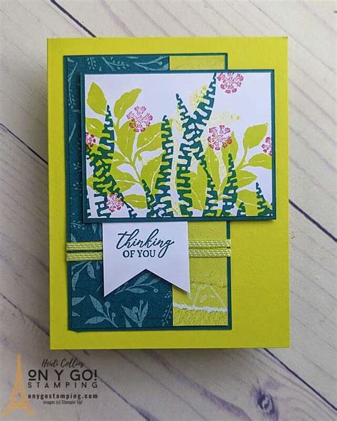 Fun Handmade Card Design With Patterned Paper And A Card Sketch On Y