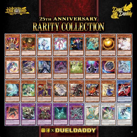 Ra01tcg 25th Anniversary Rarity Collection Full Set List Gallery R