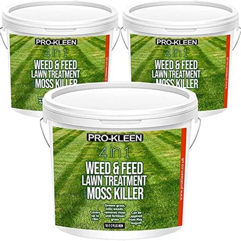 4 in 1 Weed and Feed Lawn Treatment with Moss Killer