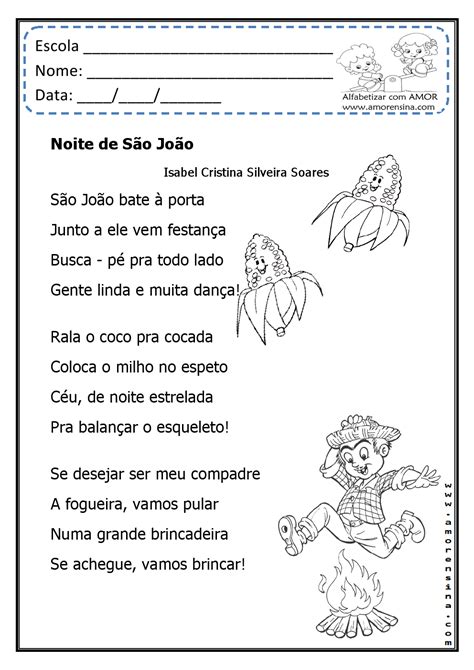 Poema Sobre São João - Poema De Festa Juninas - FDPLEARN