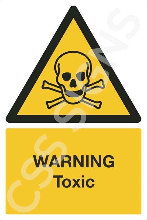 Warning Toxic Sign | Sign Shop Ireland | CSS Signs