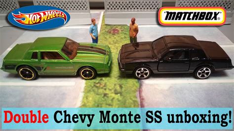 Big Guys Chevy Monte Carlo SS Double Unboxing Hot Wheels Vs Matchbox