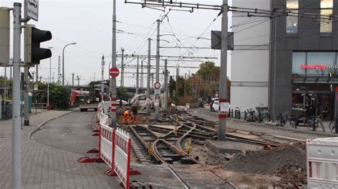 Fotos Mannheim Innenstadt Gleiserneuerung Am Hauptbahnhof Läuft Wie