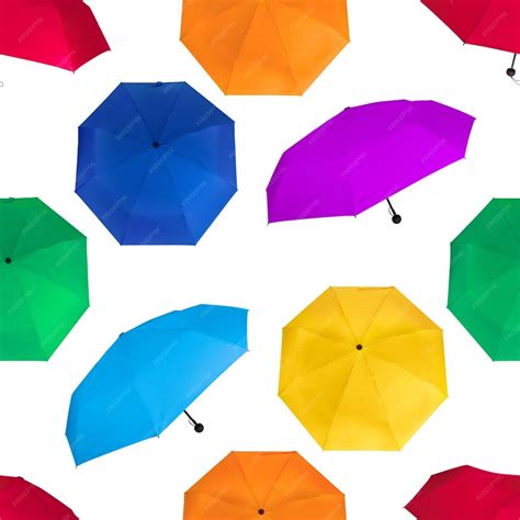 Premium Photo Seamless Pattern Of Different Colors Colorful Umbrellas