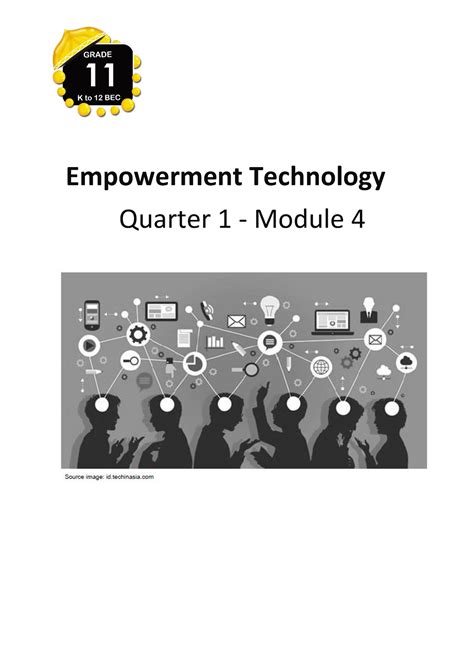 Etech Module Lesson With Worksheet Empowerment Technology Quarter