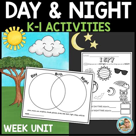 Day and Night Activities - Teacher's Brain