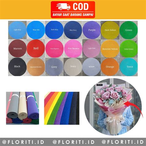 Jual 10 Meter Flower Wrapping Kain Spunbond 75gsm Shopee Indonesia