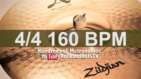 🔴 160 BPM Ride Metronome - YouTube