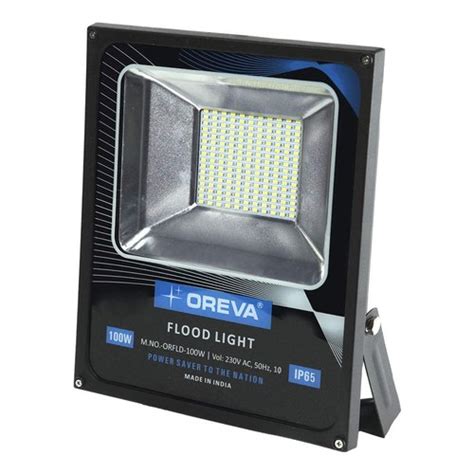 Aluminium Pure White Oreva ORFLD 100W LED Flood Light For Park Garden