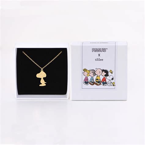 SNOOPY Necklace Titlee Paris X Peanuts High Fashion Jewellery