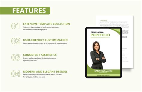 Professional Portfolio Template in Word, Photoshop, Pages, PDF, InDesign - Download | Template.net