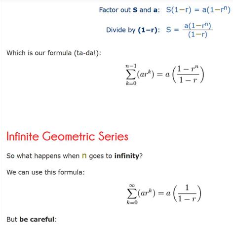 Geometric Series Formula ⭐️⭐️⭐️⭐️⭐