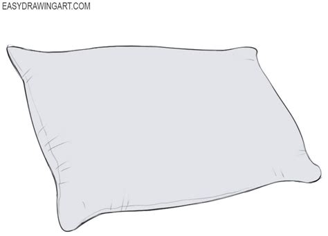 How To Draw A Pillow Pillow Drawing Pillows Basic Drawing