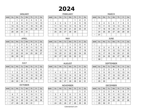 2024 Julian Calendar Printable Calendar 2024 Printable Calendar 2024