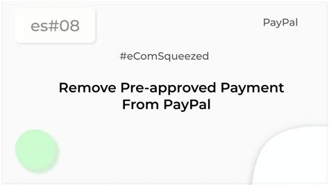 PayPal How To View Or Remove Pre Approved Payments Es 08 YouTube