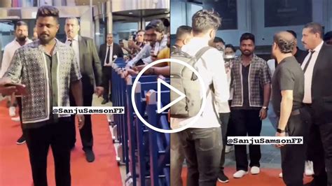 Watch Sanju Samson Makes Grand Entry In Dubai S Award Function Video