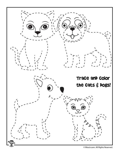 Animals To Trace For Kids