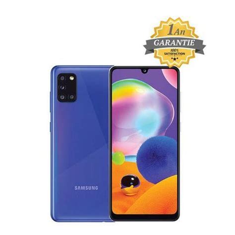 Samsung Galaxy A31 64 4go 128go Bleu Garantie 1 An à Prix