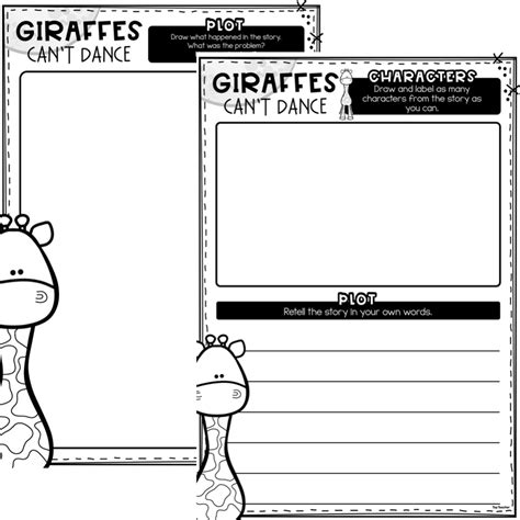 Giraffes Can’t Dance Worksheets State Fonts Top Teacher