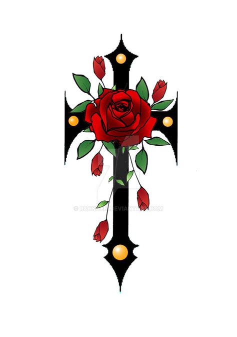 Gothic Cross An Roses Ii By Rockgem On Deviantart