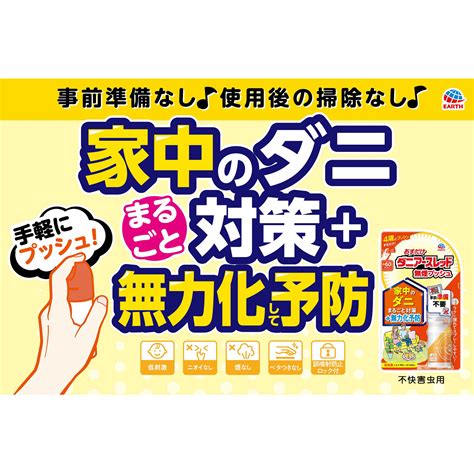 おすだけダニアースレッド 無煙プッシュ 60プッシュ 室内の ダニ 対策 予防 スプレー マツキヨココカラオンラインストア