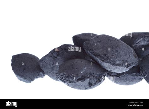 Coal Carbon Nugget Isolated On White Background Stock Photo Alamy