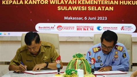 Kemenkumham Sulsel Terima Hibah Dari Pemprov Sulsel Untuk Pembangunan