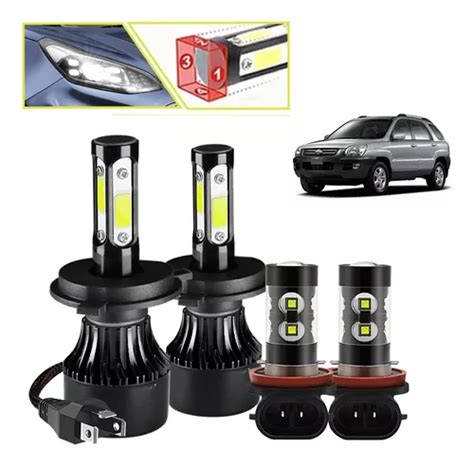 Kit Luces Led H H Luz Alta Baja Niebla Para Kia Meses Sin Inter S