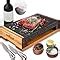 Amazon Nutrichef Cooking Stone Grill Set Hot Lava Rock Sizzling Plate For Steak BBQ