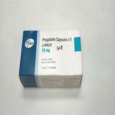 Pfizer Lyrica Pregabalin 75 Mg Capsule Prescription Treatment