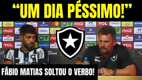 Um Dia P Ssimo F Bio Mat As Solta O Verbo Na Coletiva P S Jogo