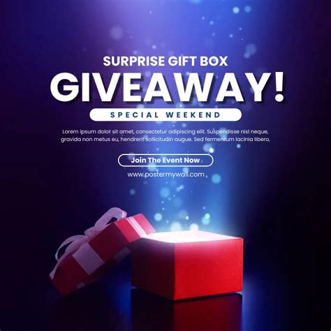 Giveaway Time Template Postermywall