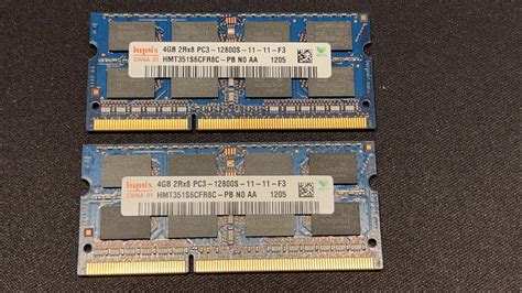 Yahooオークション Hynix Pc3 12800s 4gb×2枚 計8gb