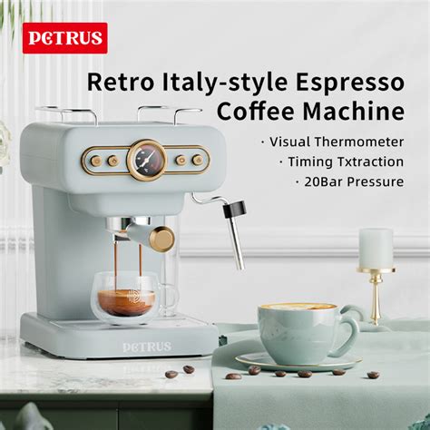 Petrus Coffee Machine Bar Semi Auto Espresso Machine With Steam Milk