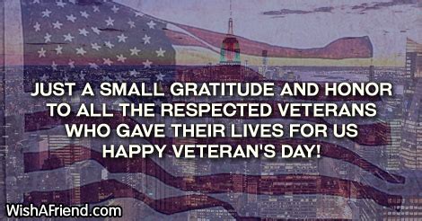 Veteran's Day Messages