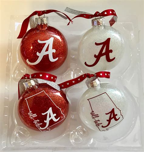 Alabama Christmas Alabama Ornament Bama Roll Tide Christmas